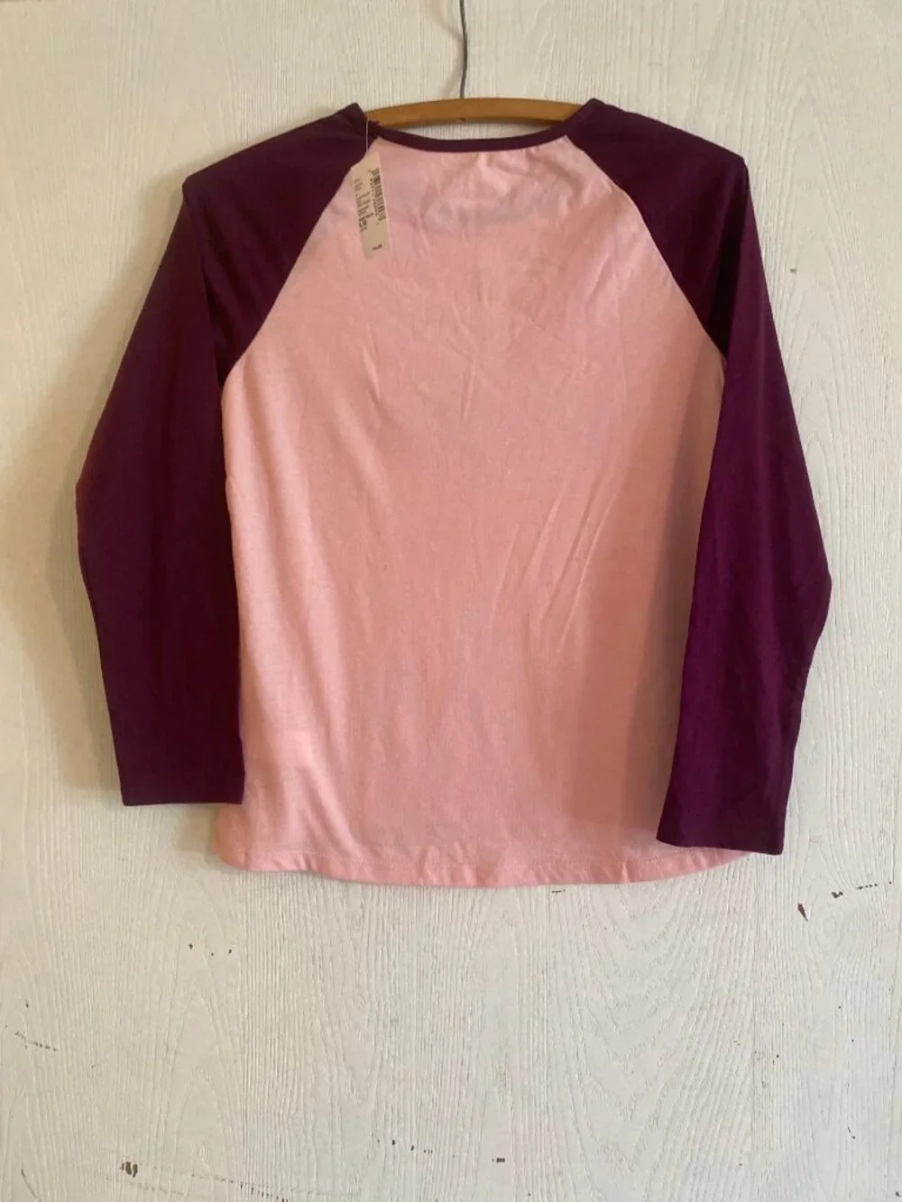 Children's Place Tshirt Long Sleeve Lg 10-12 Pink Gold NWT